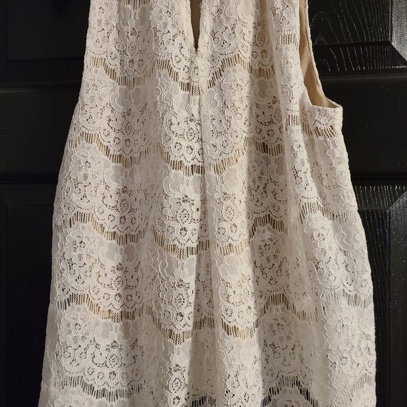 Love,fire blouse size S cream/tan - Picture 2 of 13